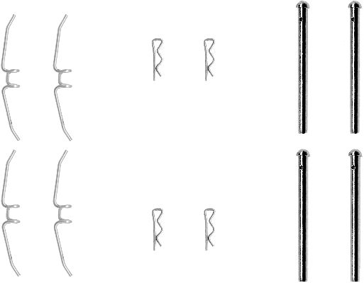 Set accesorii, placute frana 82040000 TEXTAR