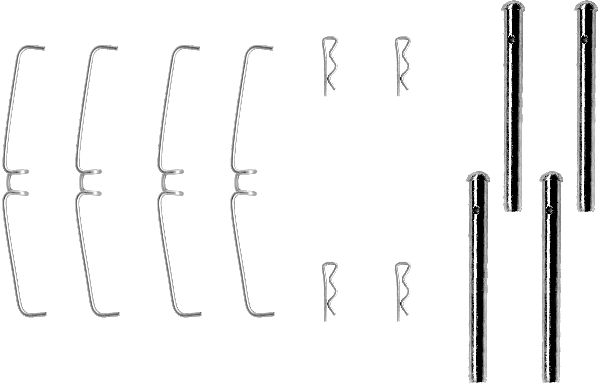 Set accesorii, placute frana 82040300 TEXTAR
