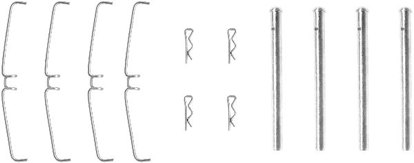 Set accesorii, placute frana 82042400 TEXTAR