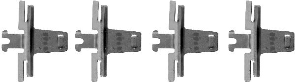 Set accesorii, placute frana 82044600 TEXTAR