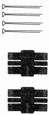 Set accesorii, placute frana 82045800 TEXTAR