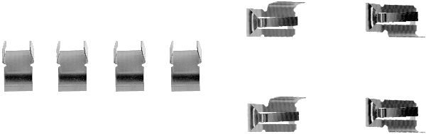 Set accesorii, placute frana 82047200 TEXTAR