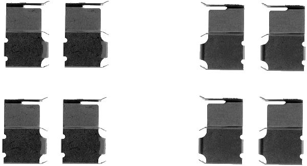 Set accesorii, placute frana 82047400 TEXTAR