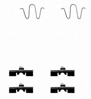 Set accesorii, placute frana 82051600 TEXTAR