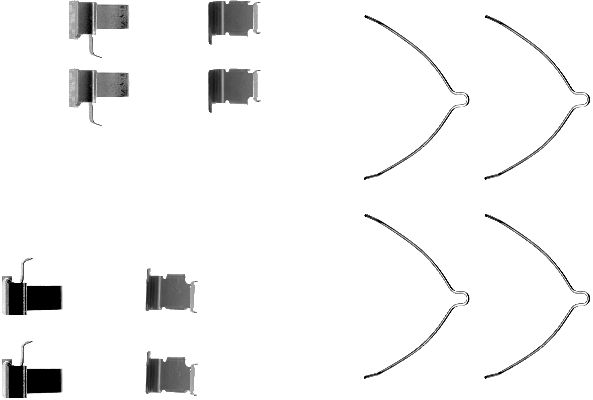 Set accesorii, placute frana 82052900 TEXTAR