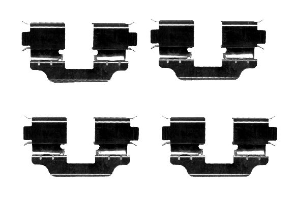 Set accesorii, placute frana 82055800 TEXTAR