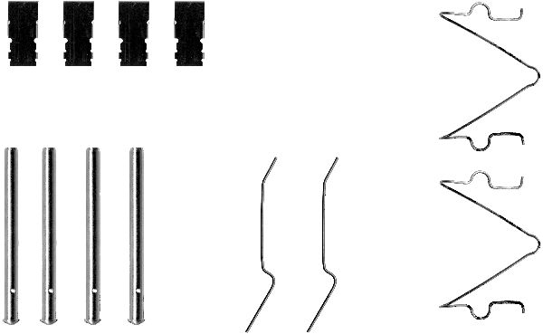 Set accesorii, placute frana 82056900 TEXTAR