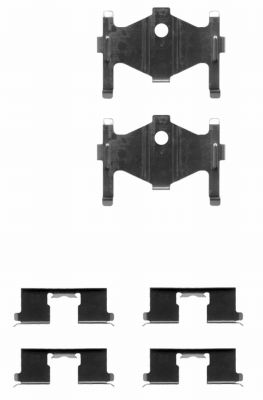 Set accesorii, placute frana 82057200 TEXTAR