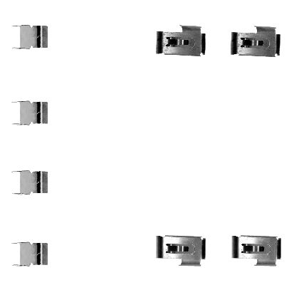Set accesorii, placute frana 82057300 TEXTAR