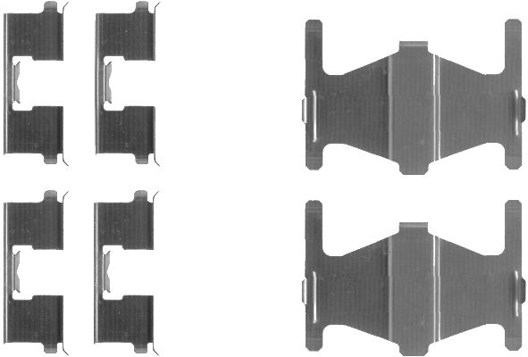 Set accesorii, placute frana 82057800 TEXTAR