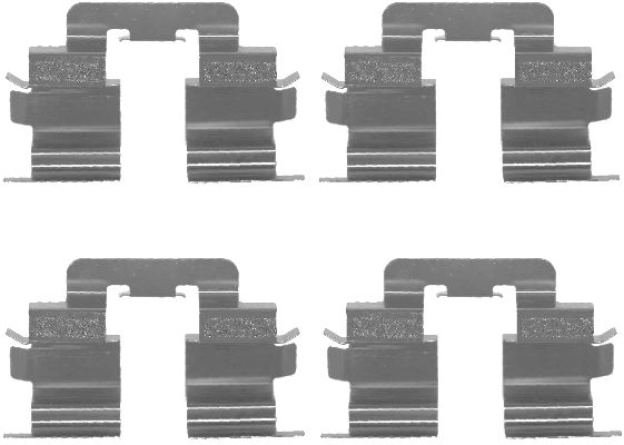 Set accesorii, placute frana 82058600 TEXTAR