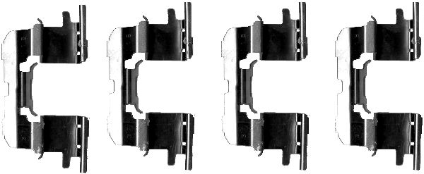 Set accesorii, placute frana 82059400 TEXTAR