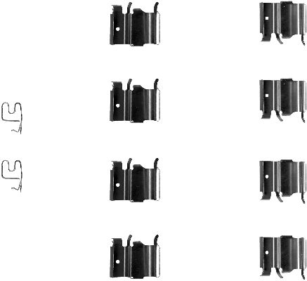 Set accesorii, placute frana 82060000 TEXTAR