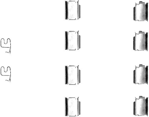 Set accesorii, placute frana 82060200 TEXTAR