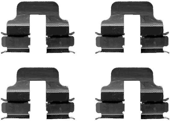 Set accesorii, placute frana 82060300 TEXTAR