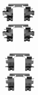 Set accesorii, placute frana 82060600 TEXTAR