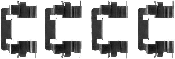 Set accesorii, placute frana 82061200 TEXTAR