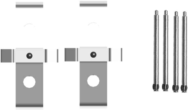 Set accesorii, placute frana 82072400 TEXTAR
