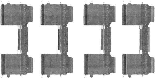 Set accesorii, placute frana 82073400 TEXTAR