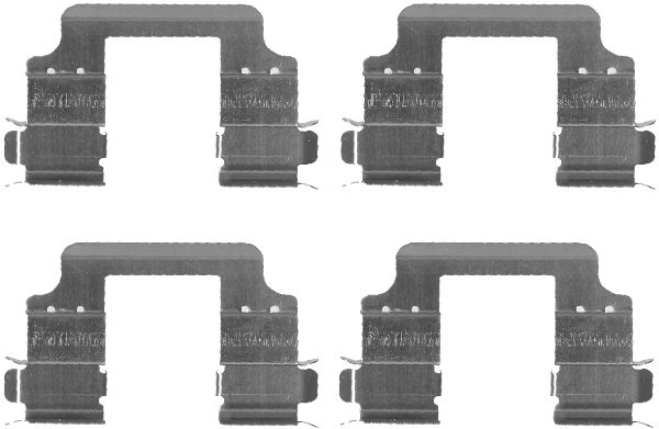 Set accesorii, placute frana 82073600 TEXTAR