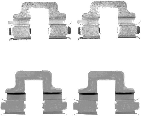 Set accesorii, placute frana 82073800 TEXTAR