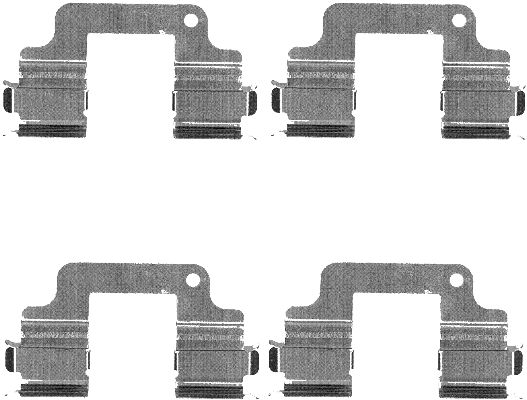 Set accesorii, placute frana 82074200 TEXTAR