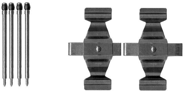 Set accesorii, placute frana 82075200 TEXTAR