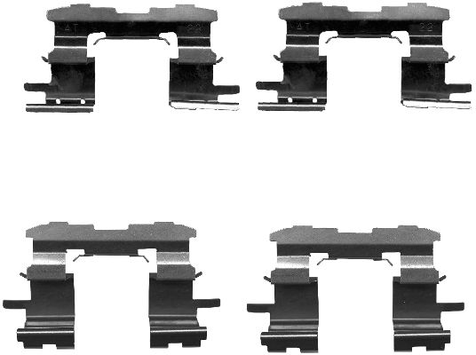 Set accesorii, placute frana 82075300 TEXTAR