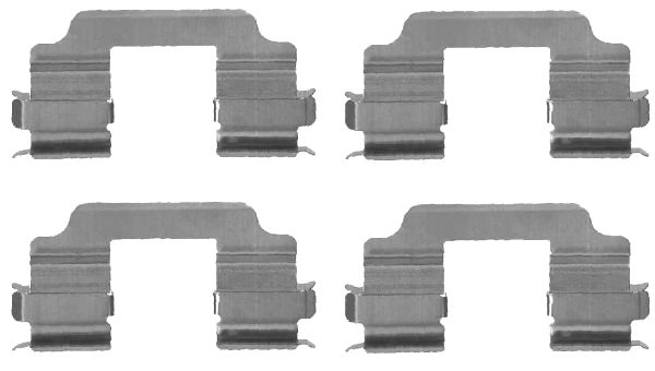 Set accesorii, placute frana 82075700 TEXTAR