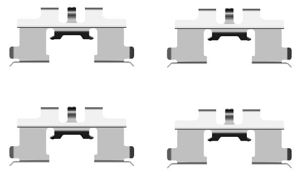 Set accesorii, placute frana 82076700 TEXTAR