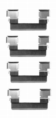 Set accesorii, placute frana 82501100 TEXTAR