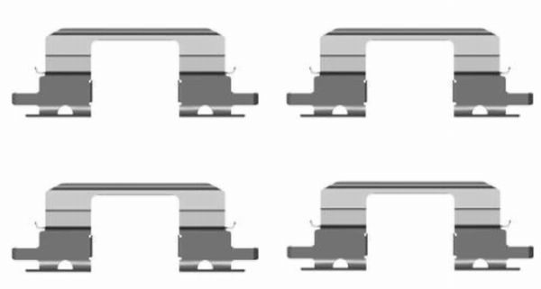 Set accesorii, placute frana 82501700 TEXTAR