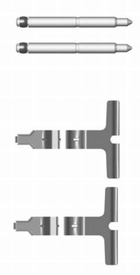 Set accesorii, placute frana 82501900 TEXTAR