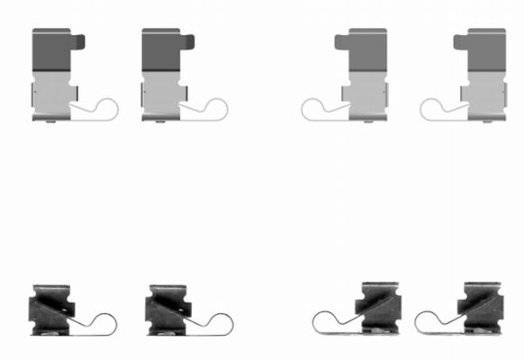 Set accesorii, placute frana 82502500 TEXTAR
