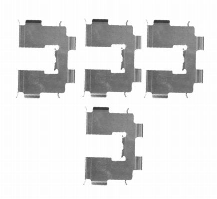 Set accesorii, placute frana 82502700 TEXTAR
