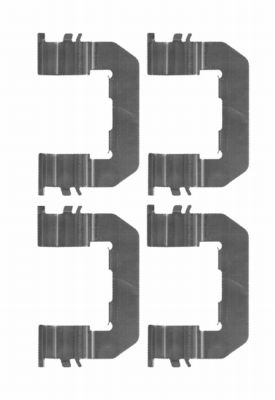 Set accesorii, placute frana 82502800 TEXTAR