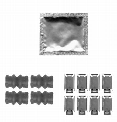 Set accesorii, placute frana 82504200 TEXTAR
