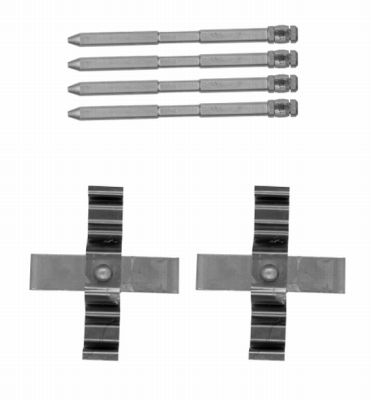 Set accesorii, placute frana 82504500 TEXTAR