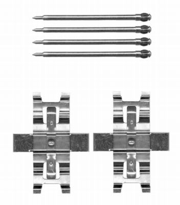 Set accesorii, placute frana 82504900 TEXTAR