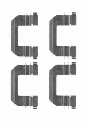 Set accesorii, placute frana 82505600 TEXTAR