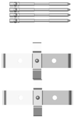 Set accesorii, placute frana 82505800 TEXTAR