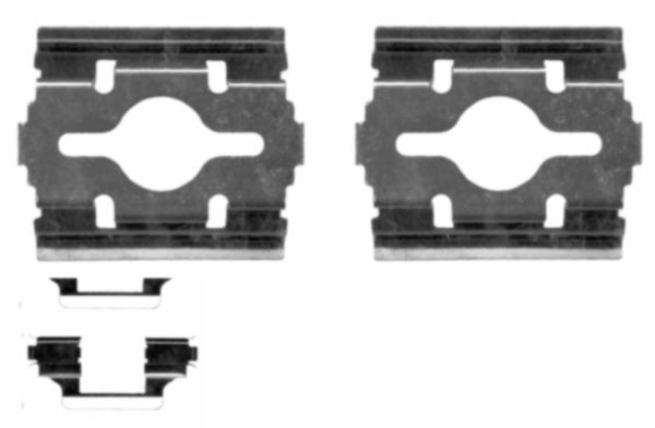 Set accesorii, placute frana 82505900 TEXTAR