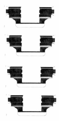 Set accesorii, placute frana 82506000 TEXTAR