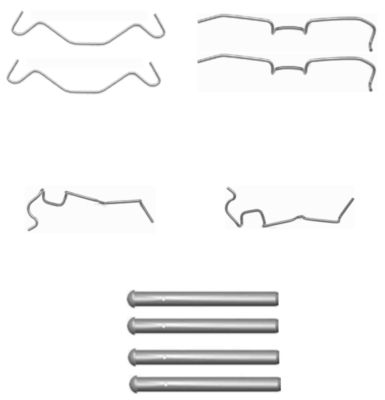 Set accesorii, placute frana 82506300 TEXTAR
