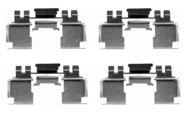 Set accesorii, placute frana 82506400 TEXTAR