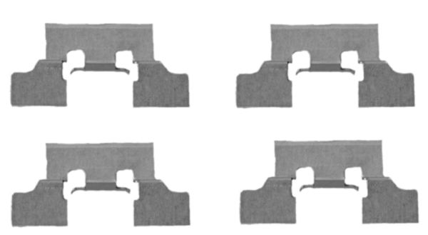 Set accesorii, placute frana 82506700 TEXTAR