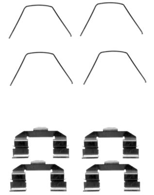Set accesorii, placute frana 82507100 TEXTAR