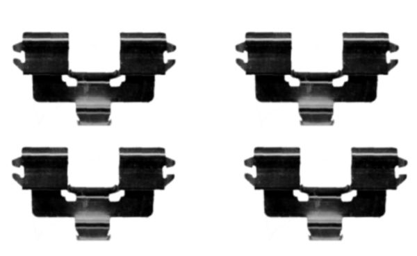 Set accesorii, placute frana 82507200 TEXTAR