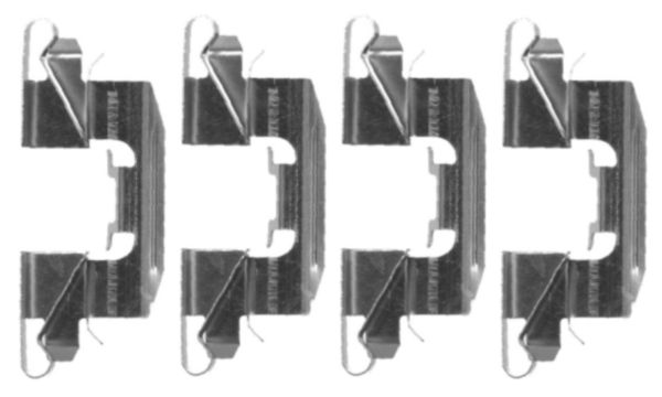 Set accesorii, placute frana 82507700 TEXTAR