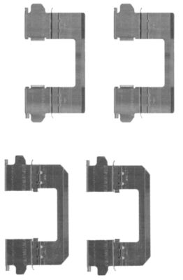 Set accesorii, placute frana 82507800 TEXTAR